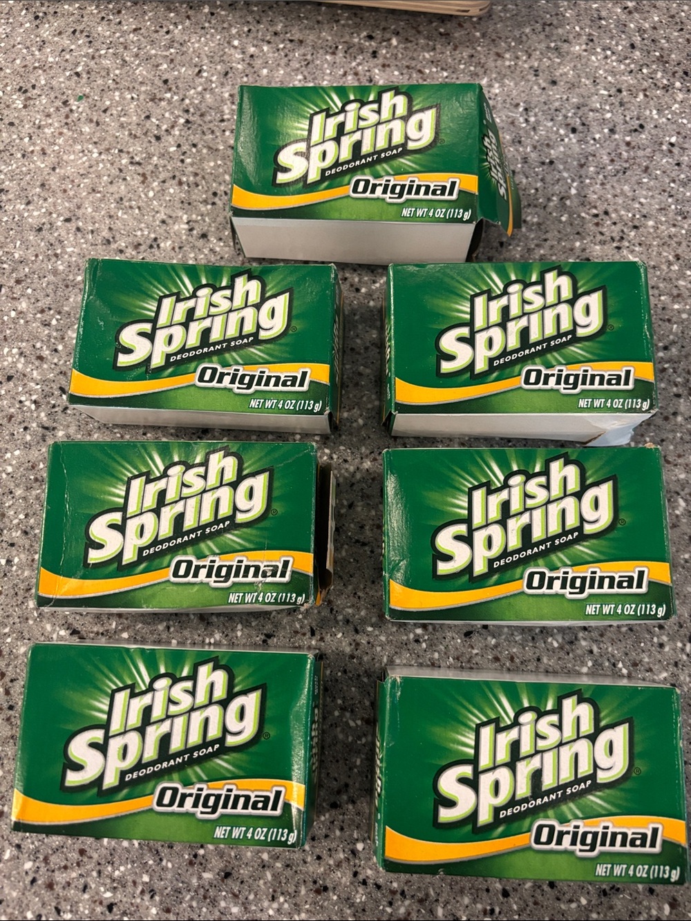 Irish Spring Original Deodorant Soap - Green (Pack of 7)